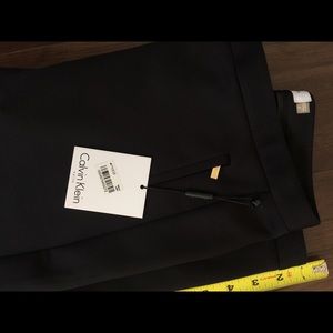 Calvin Klein black straight leg suit pants